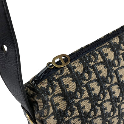 Christian Dior Trotter Shoulder bag Navy Vintage csrvwp