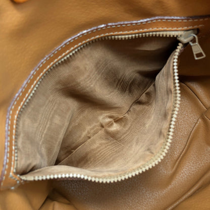 CELINE Macadam Blason Drawstring Shoulder bag Brown Vintage e8wkxg