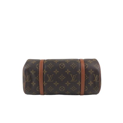 LOUIS VUITTON Monogram Handbag Brown Vintage b2yv5t