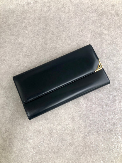 Cartier Long Wallet Black Vintage jwzwib