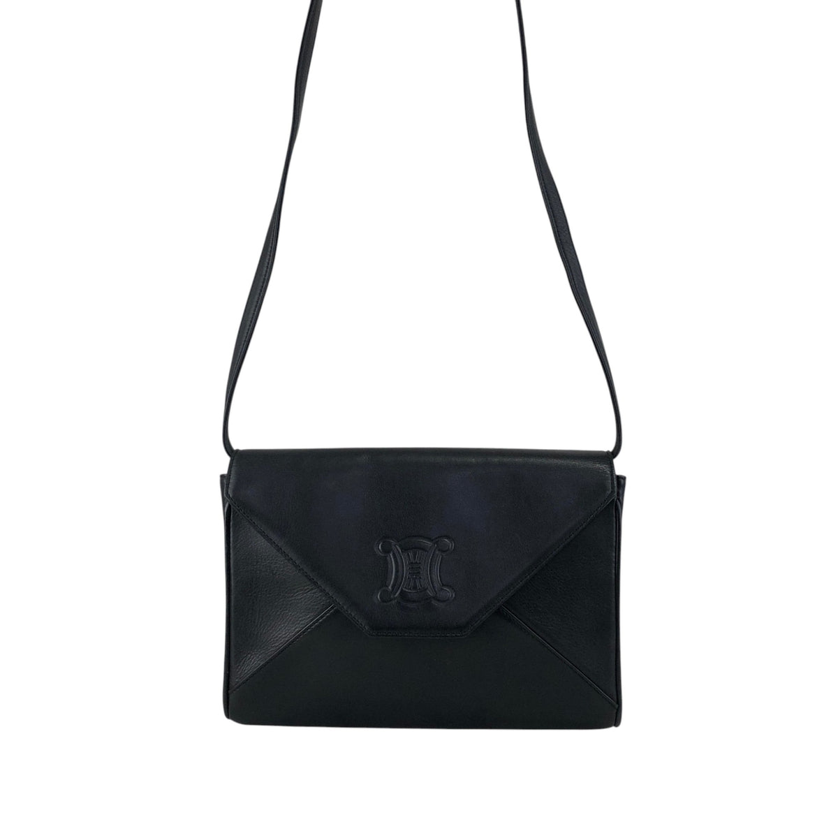 CELINE Triomphe Shoulder bag Black Vintage y7xmc7