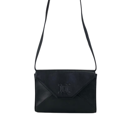 CELINE Triomphe Shoulder bag Black Vintage y7xmc7