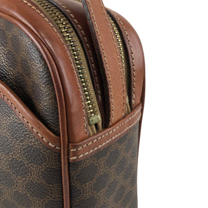 CELINE Macadam Blason Shoulder bag Brown Vintage 26ppnb