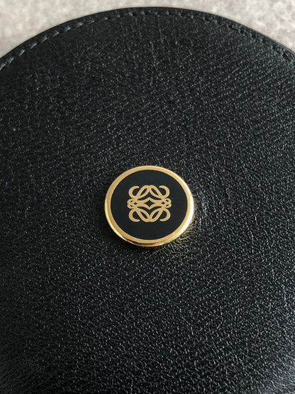 LOEWE Anagram Coin Purse Black Vintage 84bggt