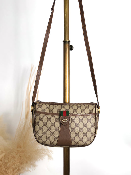 GUCCI Sherry Line Shoulder bag Beige Vintage wwyvj3