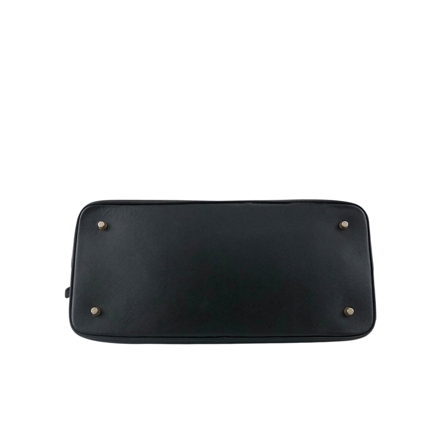 PRADA Triangle Logo Handbag Black Vintage wxkttk