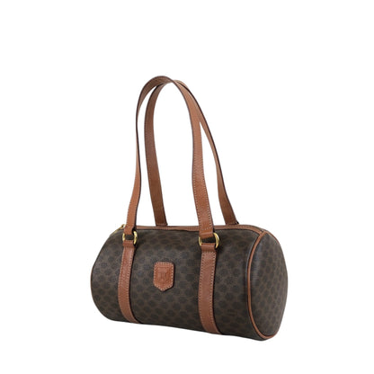 CELINE Macadam Blason Handbag Brown Vintage vph6bt