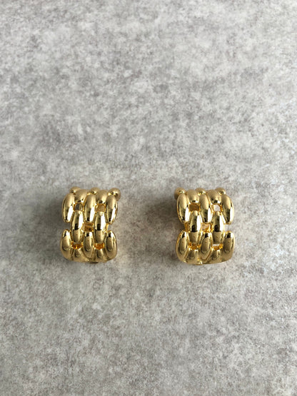 Christian Dior Earrings Gold Vintage  v3vy77