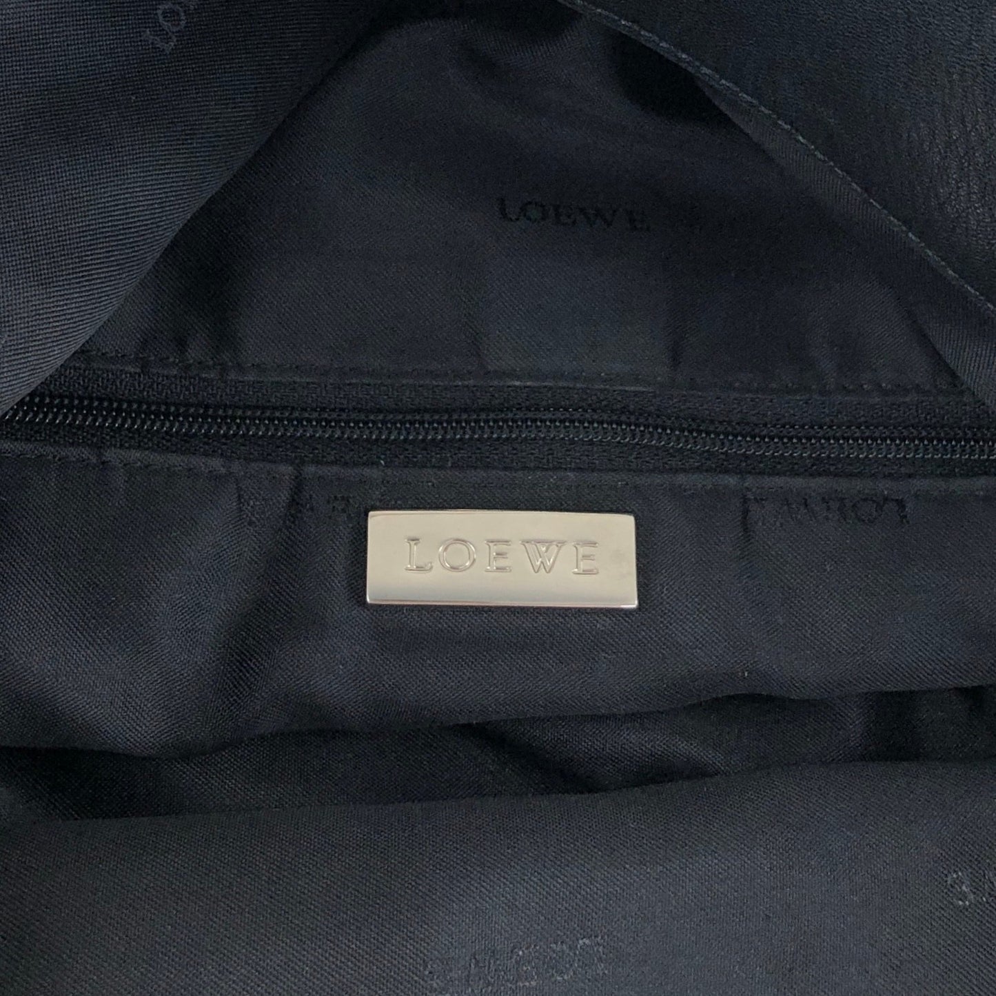 LOEWE Shoulder bag Hobobag Black Vintage a5i6ns