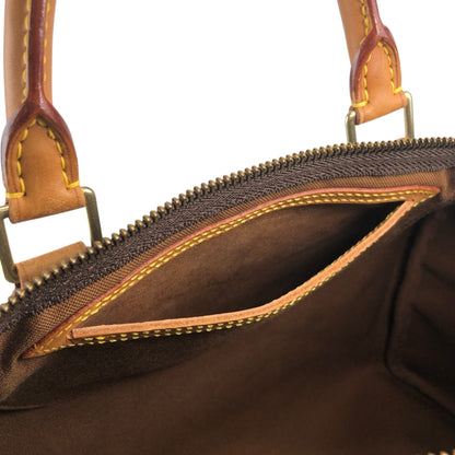 LOUIS VUITTON Monogram Handbag Boston bag Brown Vintage y2vg3b