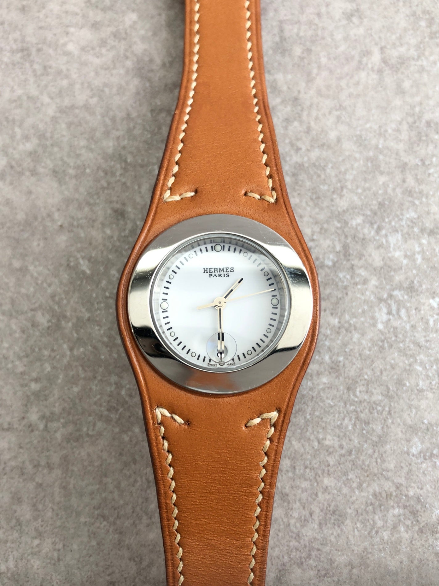 HERMES Watch Brown Vintage hn5zx5