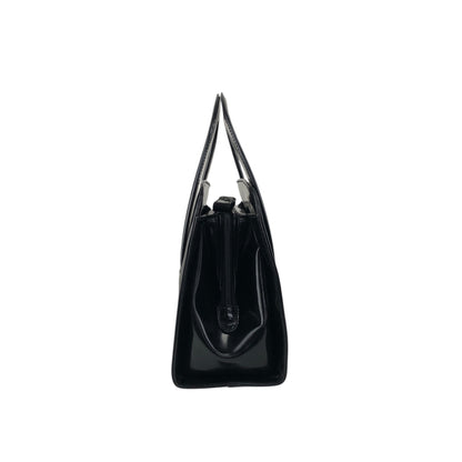 PRADA Logo Small Handbag Black Vintage snjxtd