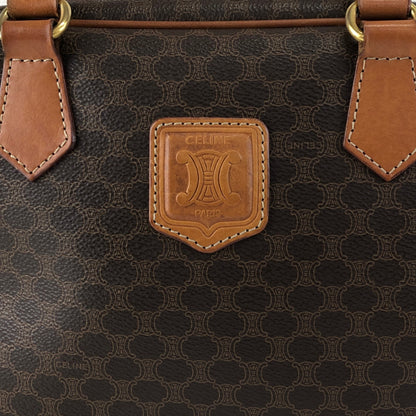 CELINE Macadam Blason Two-way Handbag Shoulder bag Brown Vintage 58rwg8