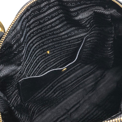 PRADA Logo Two-way Handbag Shoulder bag Black Vintage beb8nm
