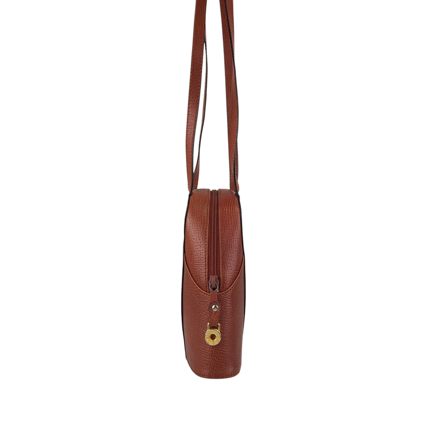 LOEWE Logo Embossed Shoulder bag Brown Vintage hhdfi4