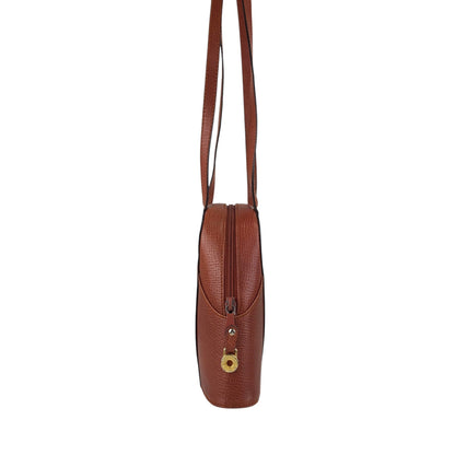 LOEWE Logo Embossed Shoulder bag Brown Vintage hhdfi4