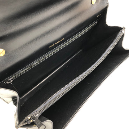 CELINE Horse Bit Top Handle Handbag Black Vintage 68wnsk