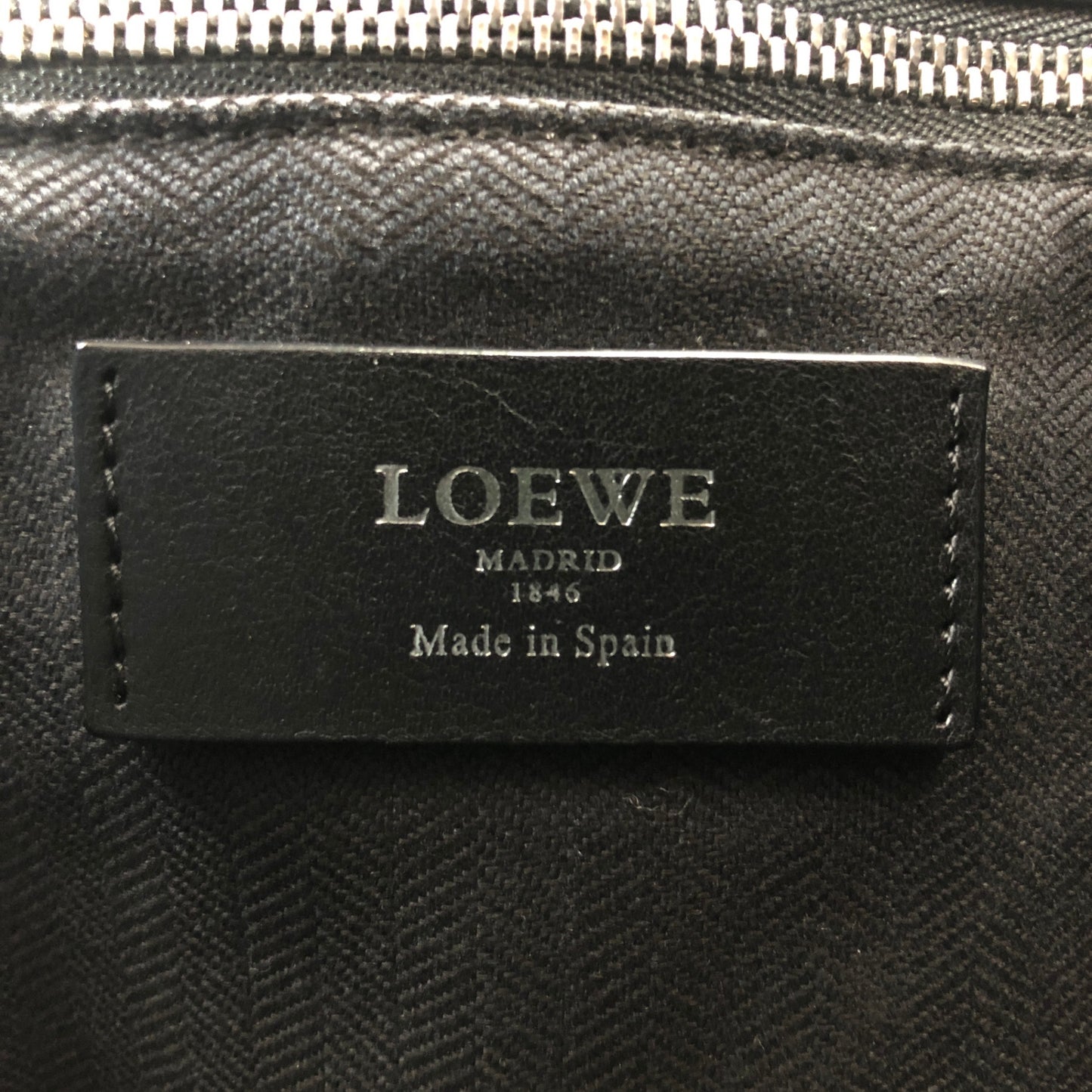 LOEWE Anagram Handbag Black Vintage dzxkx3