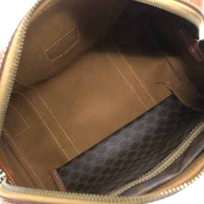 CELINE Macadam Blason Handbag Brown Vintage xiw3ui