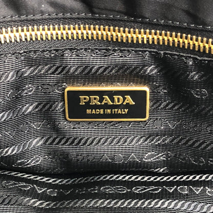PRADA Triangle Logo Two-way Handbag Shoulder bag Black Vintage gj4fbh