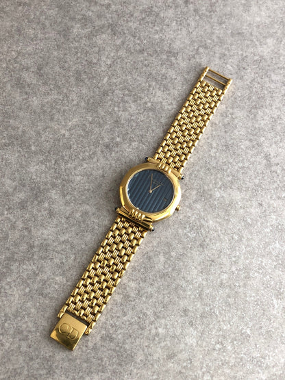 Christian Dior Quartz Watch Gold 63151 Vintage k6gker