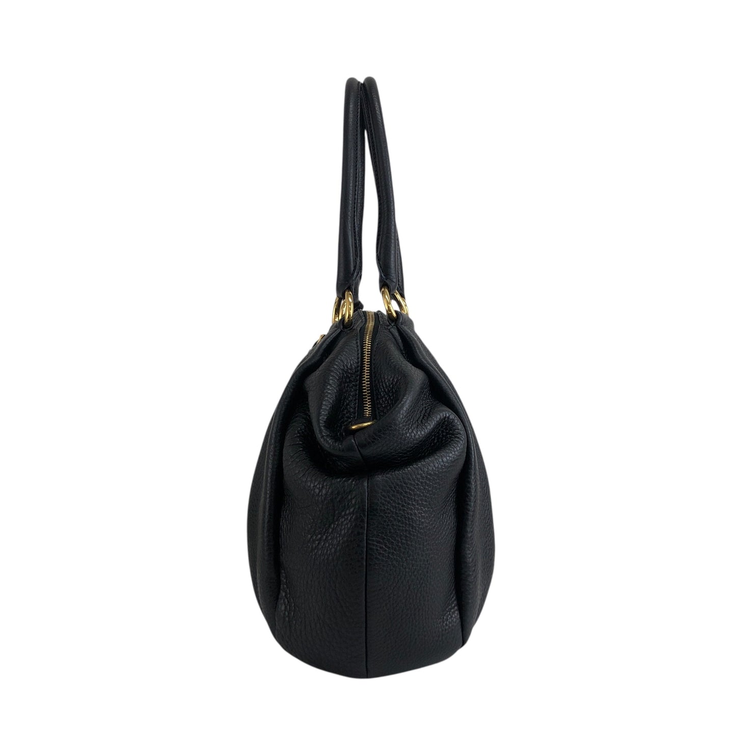 PRADA Logo Two-way Handbag Shoulder bag Black Vintage beb8nm