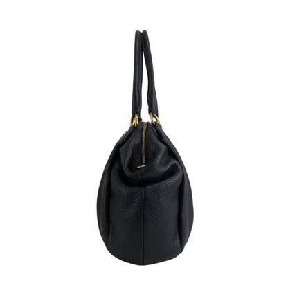 PRADA Logo Two-way Handbag Shoulder bag Black Vintage beb8nm