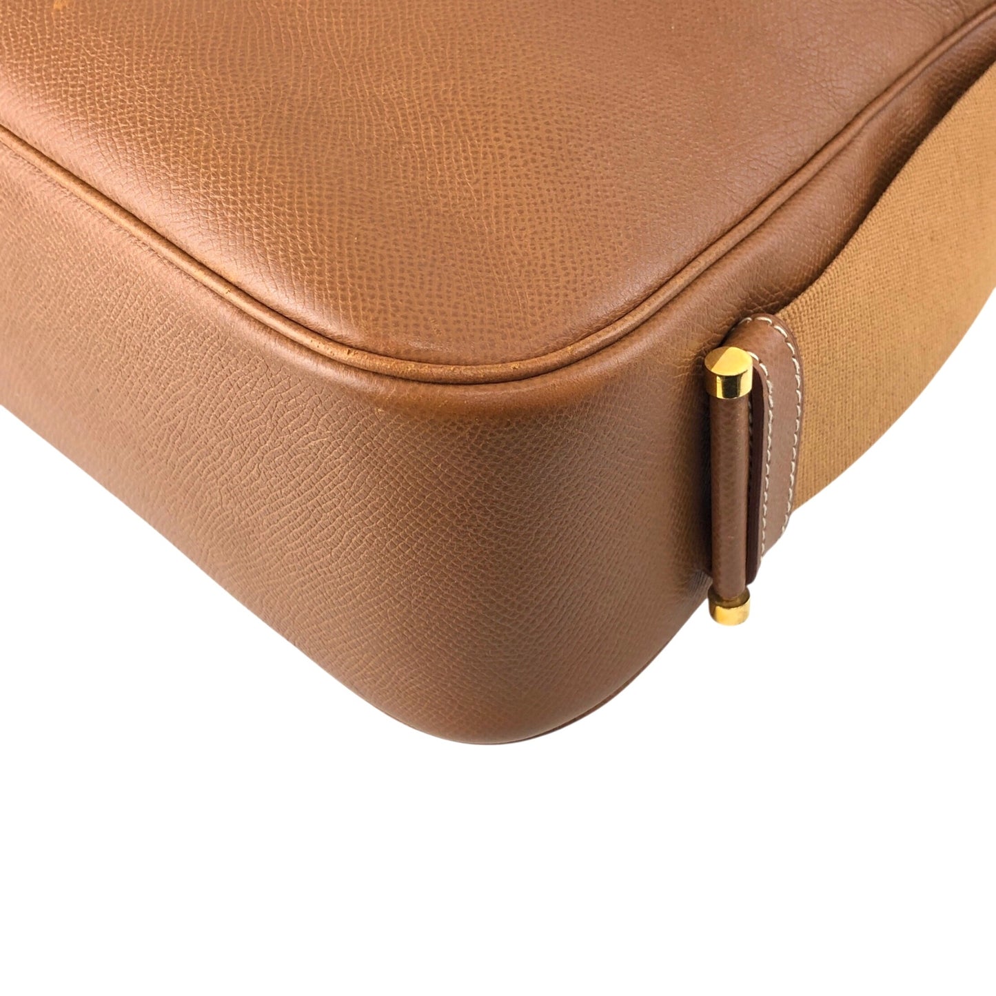 HERMES Shoulder bag Camel Vintage 7u7pah