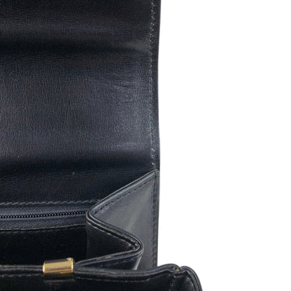 CELINE Blason Shoulder bag Black Vintage iw3njy