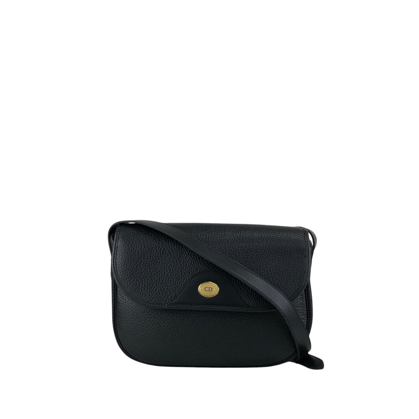 Christian Dior CD Logo Shoulder bag Black Vintage mhs6vd
