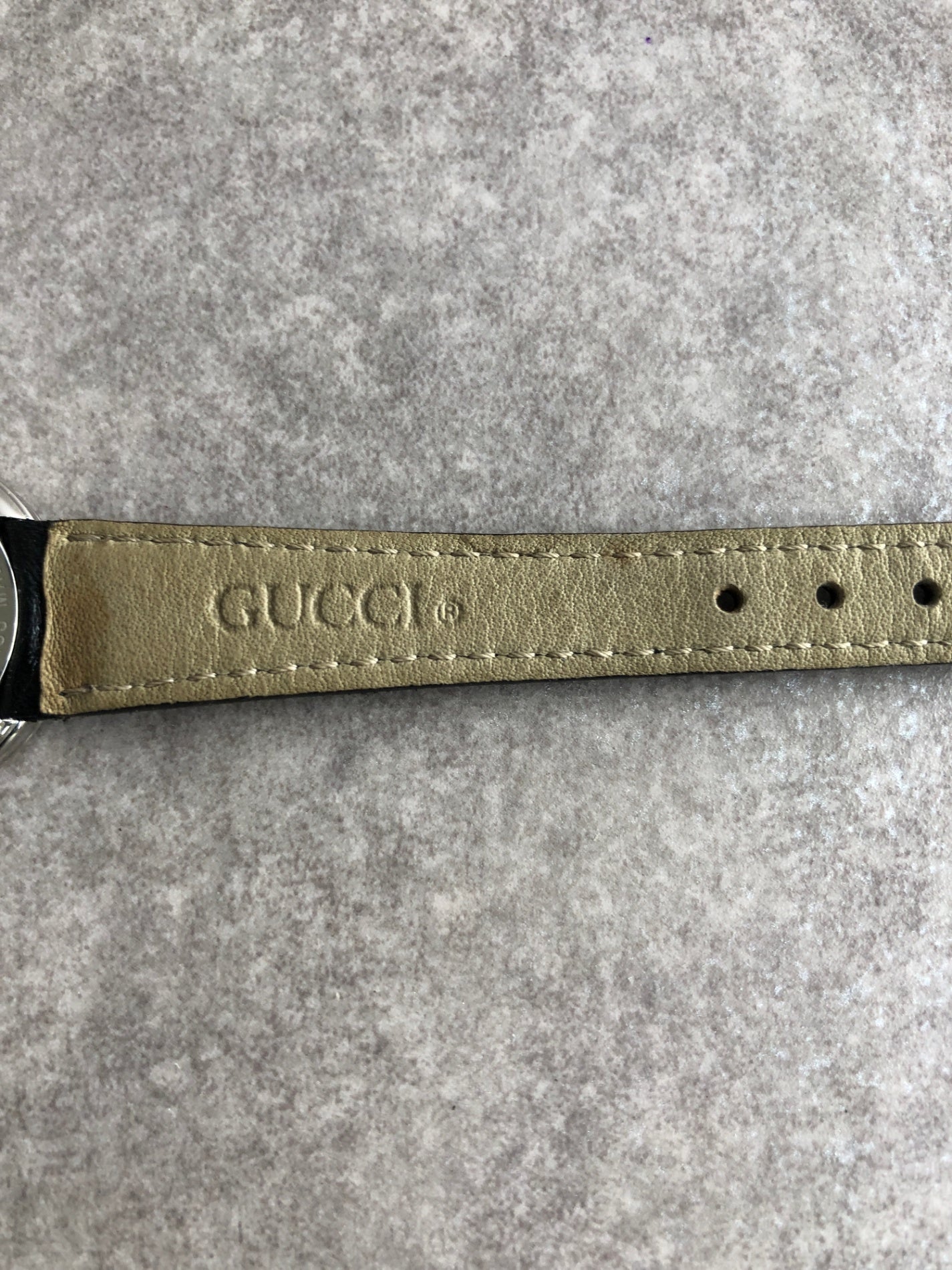 GUCCI Logo Quartz Watch Silver×Black Vintage jfpy7r – VintageShop solo