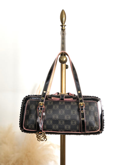 LOEWE Anagram Charm Boston bag Black Vintage u28crh