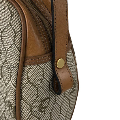 Christian Dior Honeycomb Pattern Shoulder bag Beige Vintage 72arme