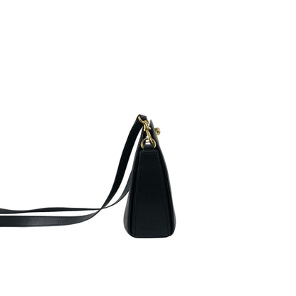 CELINE Circle Logo Shoulder bag Black Vintage 5rb8tv