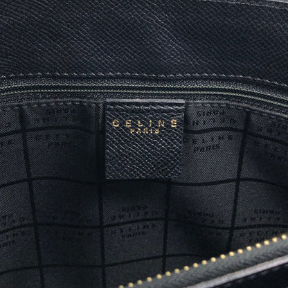 CELINE Turn Lock Shoulder bag Black Vintage 7mkcub