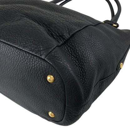 PRADA Logo Two-way Handbag Shoulder bag Black Vintage yhj7uy