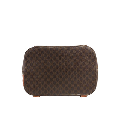 CELINE Macadam 圓形標誌吊飾背包棕色復古 idh7rg