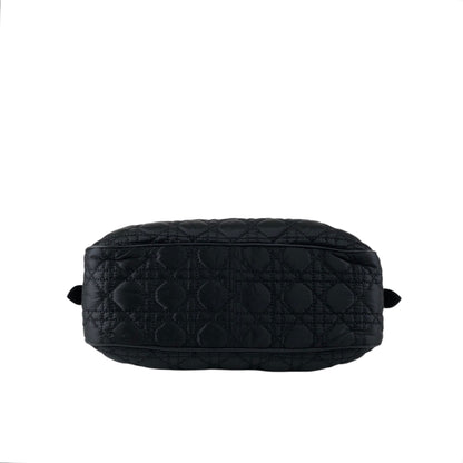 Christian Dior Cannage Charm Handbag Black Vintage sreacp