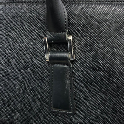 BURBERRY Logo Small Boston bag Handbag Black Vintage 56f78t