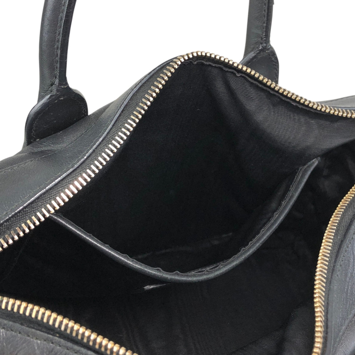 Yves Saint Laurent Two-way Handbag Shoulder bag Black Vintage 5fmarg