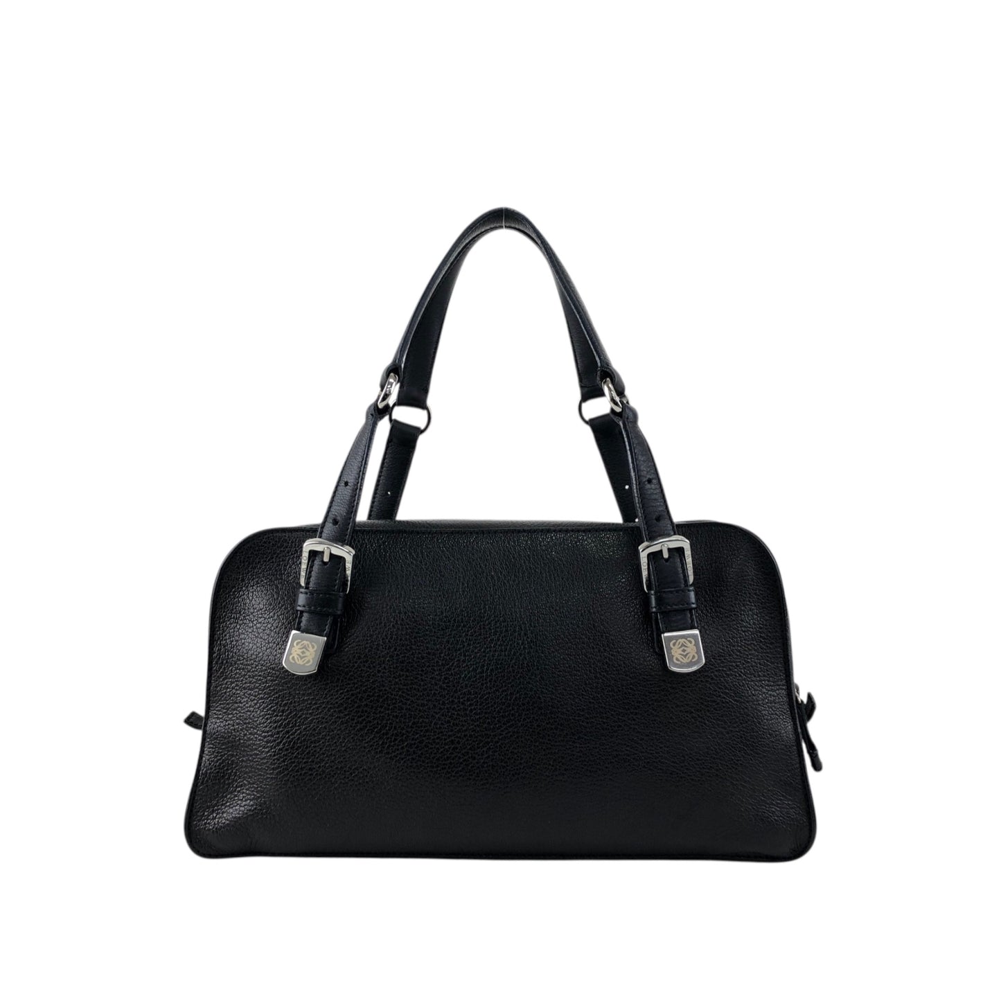 LOEWE Anagram Small Boston bag Handbag Black Vintage ebimhj