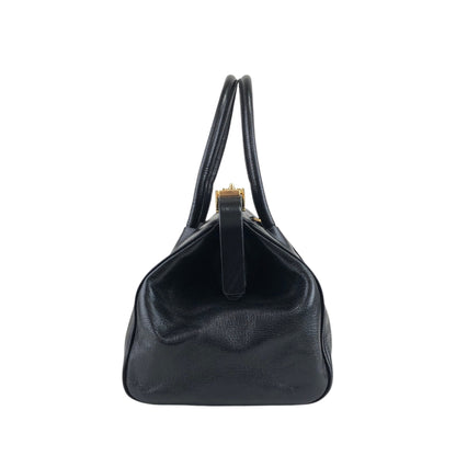 PRADA Handbag Boston bag Black Vintage ruijbf