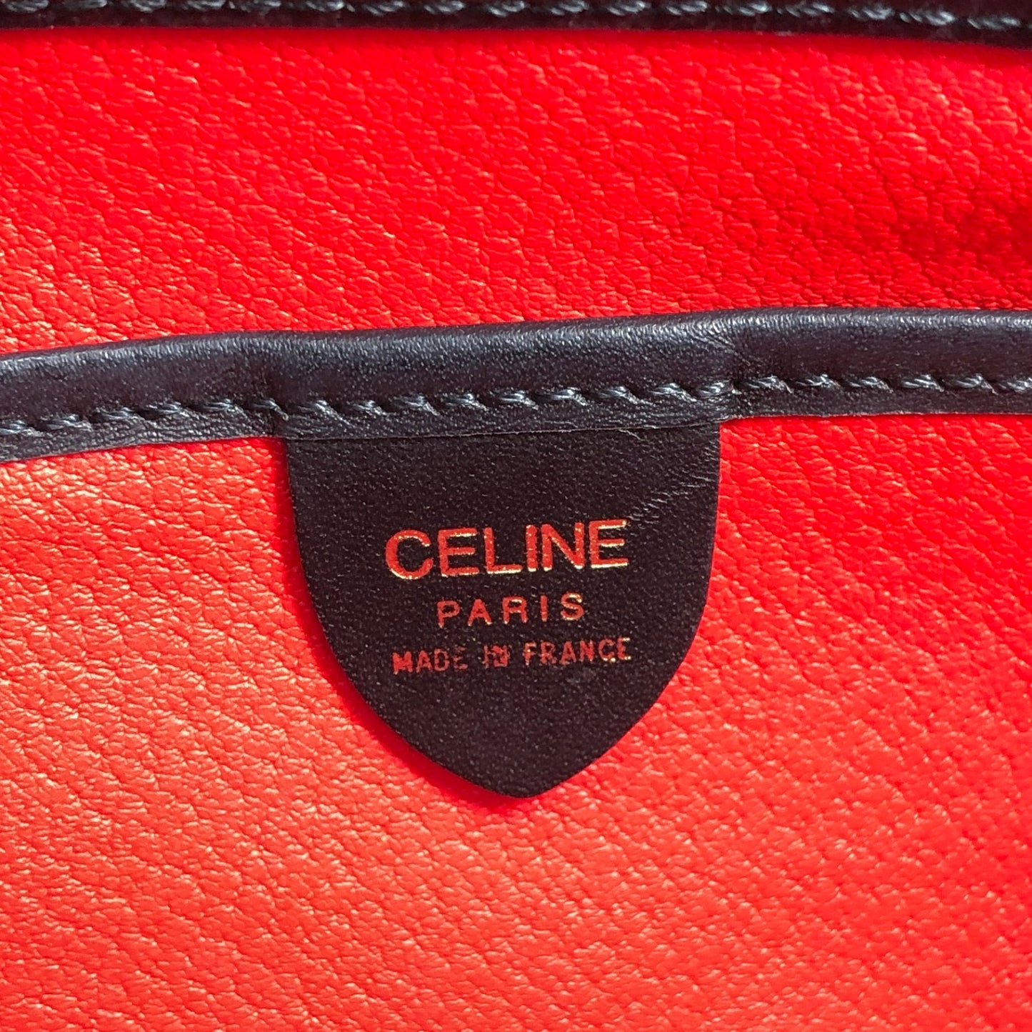 CELINE Toggle Clasp Shoulder bag Black Vintage dfgr6w