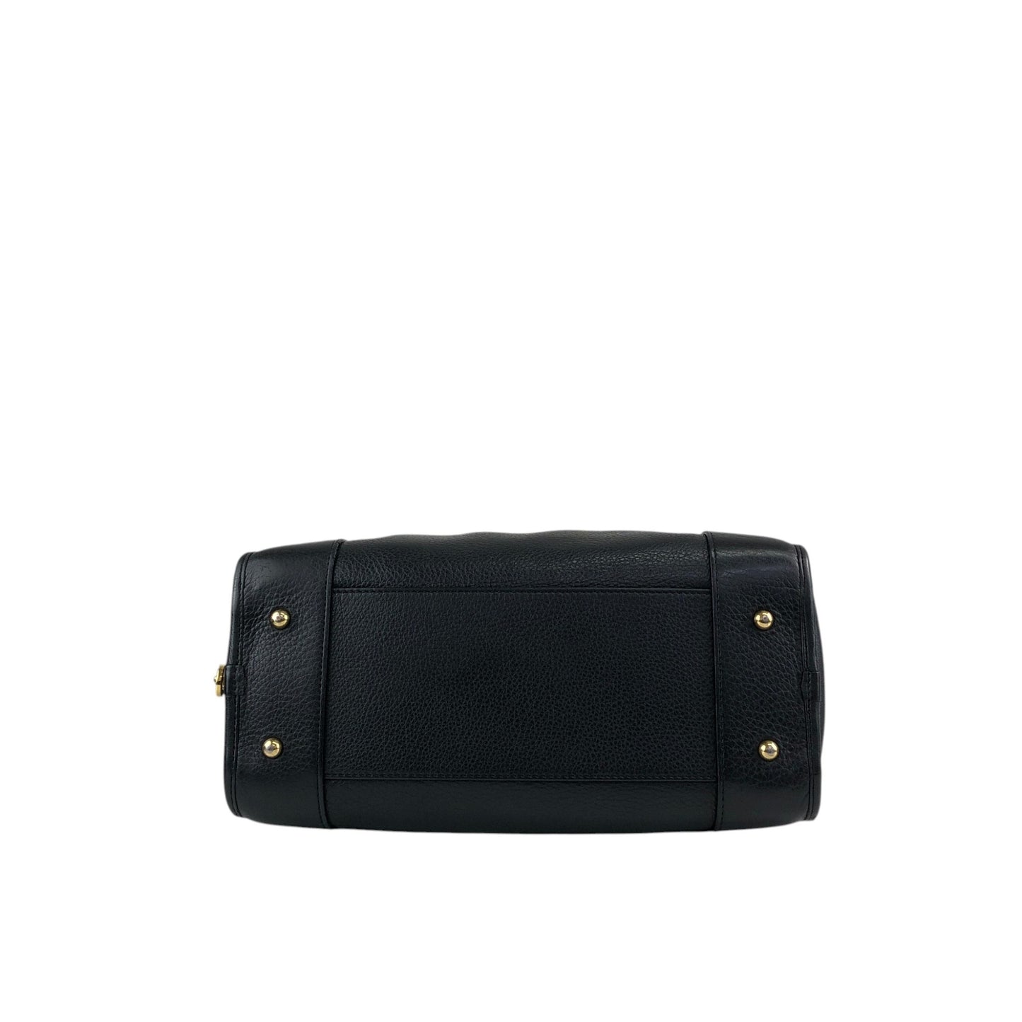 LOEWE Amazona28 Anagram Small Boston bag Handbag Black Vintage jti3x5