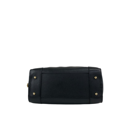 LOEWE Amazona28 Anagram Small Boston bag Handbag Black Vintage jti3x5