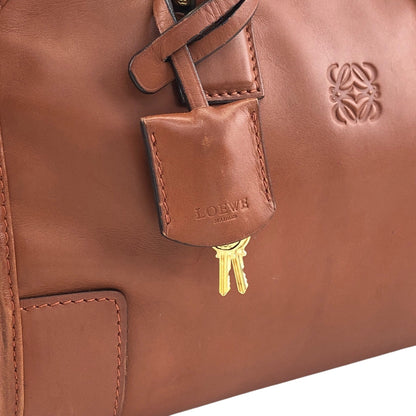 LOEWE Amazona23 Anagram Two-way Small Boston bag Shoulder bag Brown Vintage 3m6b28