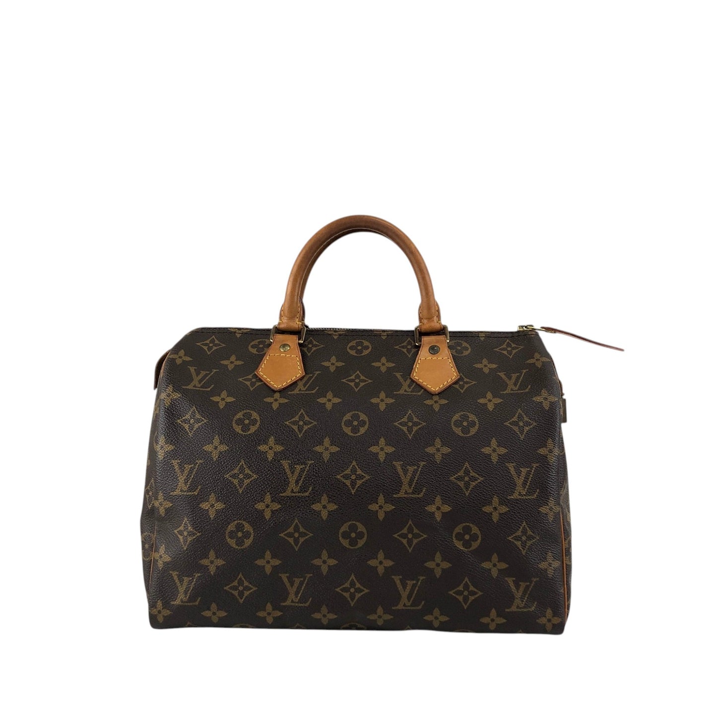 LOUIS VUITTON Monogram Small Boston bag Handbag Brown Vintage u4jnak