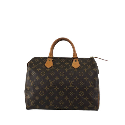 LOUIS VUITTON Monogram Small Boston bag Handbag Brown Vintage u4jnak