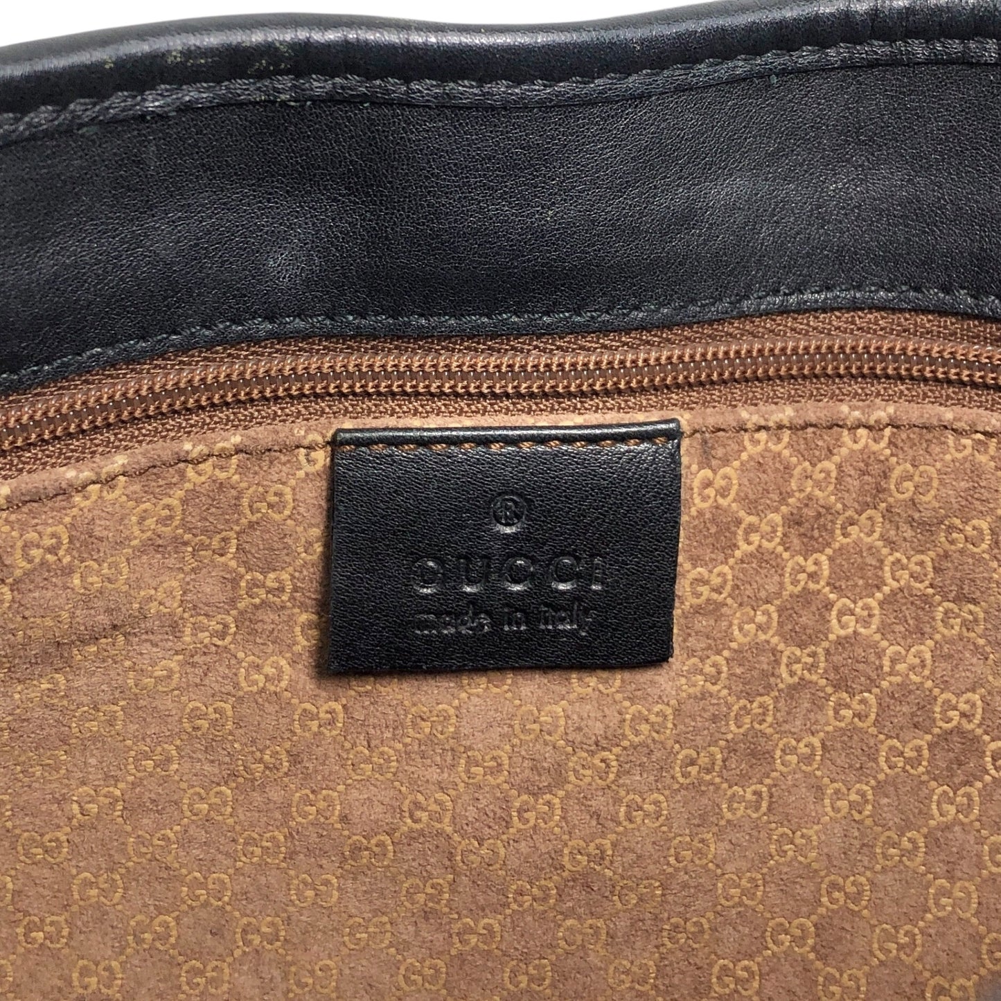 GUCCI Jackie Shoulder bag Black Vintage zv8n2e
