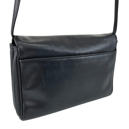 CELINE Blason Shoulder bag Black Vintage tuhbjd